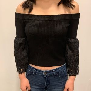 Bebe off-shoulder top